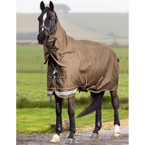 LeMieux Arika Ripstop 50g Lightweight Light Turnout Rug + Hood Alpine 4'9'-7'3'