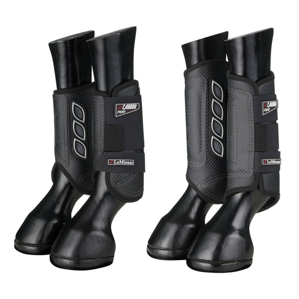 LeMieux CARBON AIR Flow XC Cross Country Shock Absorbing Eventing Boots Black