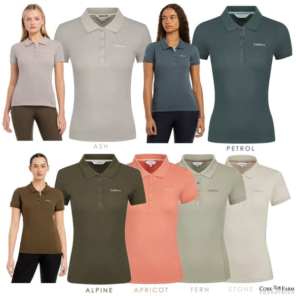 LeMieux Classique Polo Shirt Ladies Sweat-Wicking Jersey Top Winter 2024 UK6-18