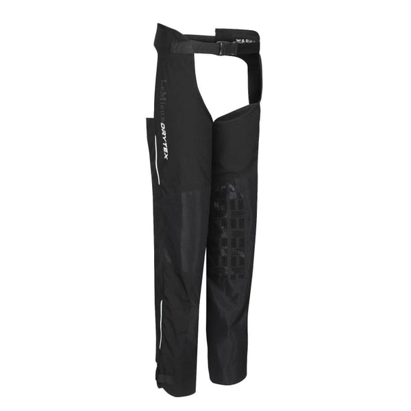 LeMieux Drytex Stormwear Chaps Waterproof Full Seat Grippy Over Trousers Black