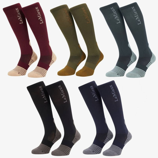 LeMieux Performance Socks Ultra Close Contact Cotton Technical Support Riding