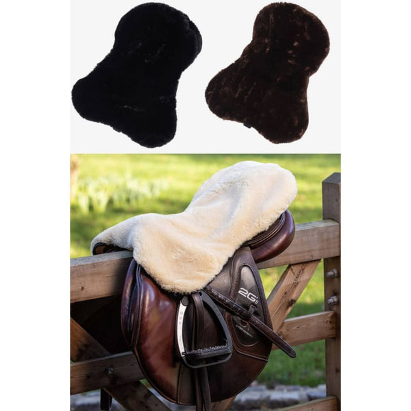 LeMieux Simuwool Seat Saver Seamless Dressage/GP/Endurance Brown/Natural/Black