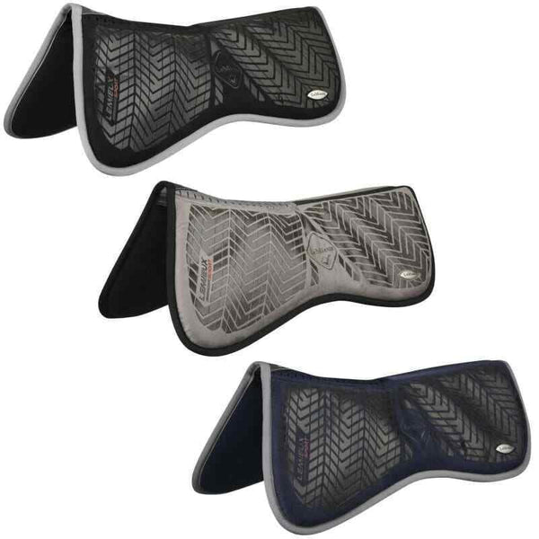 LeMieux SPORTS GRIP Memory Foam Low Profile Carbon Spine 1/2 Half Pad Black/Navy