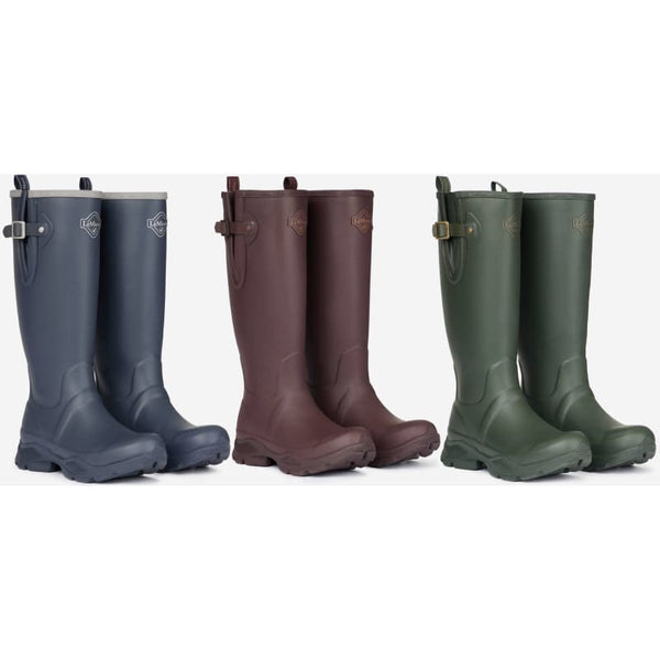 LeMieux Stride Wellington Boot Handmade Natural Rubber Adjustable Warm Welly 4-9