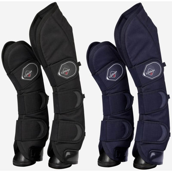 LeMieux Travel Boots Lightweight Protective Wicking Carbon Leg Wraps Navy/Black