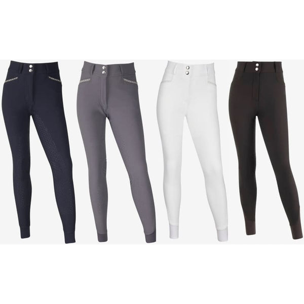 LeMieux Young Rider St Tropez Breeches Teens Kids Joddings White/Indigo/Slate