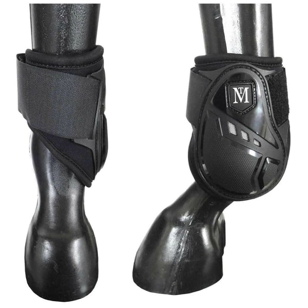 Mark Todd Air Vent Young Horse Protective Fetlock Boots Black Medium/Large