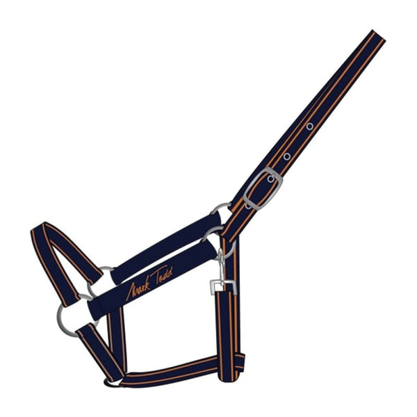 Mark Todd Padded Nylon Headcollar Cob/Full Size Navy/Jade,Navy/Orange,Navy/Aqua