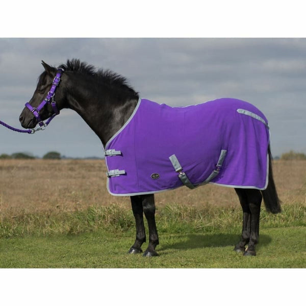 Mark Todd Pony Wicking Fleece Cooler Rug Purple and Grey 4'3' 4'9' 5'0' 5'3'