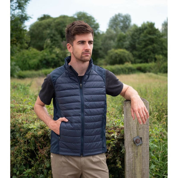 Mark Todd Unisex Quilted Lightweight Breathable Gilet Body Warmer Navy XS-XL