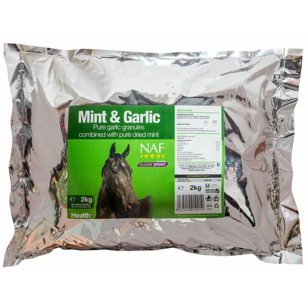 NAF Mint and Garlic Natural Supplement General Health Wellbeing Digestion Appetite