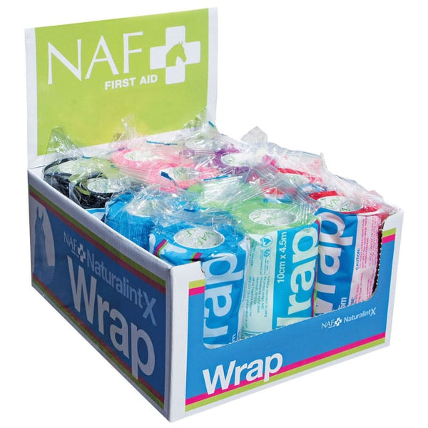 NAF NaturalintX Vet Wrap Cohesive Elasticated Bandage Wrap Dressing 10cm x 4.5m