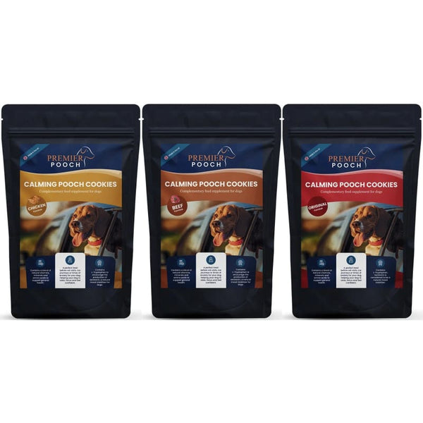 Premier Performance CZ Pooch Calming Cookies Stress Treat Supplement For Dogs