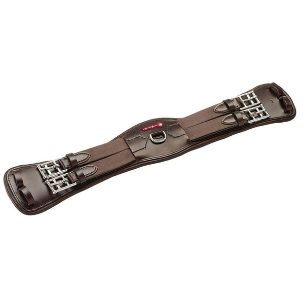 Selleria Equipe Anatomic Leather Elastic Dressage Girth GH19 Black/Brown 50-80cm