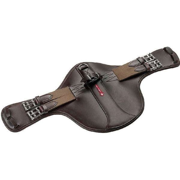 Selleria Equipe Short Leather Event Stud Guard Girth GH20 Black/Brown110-150cm