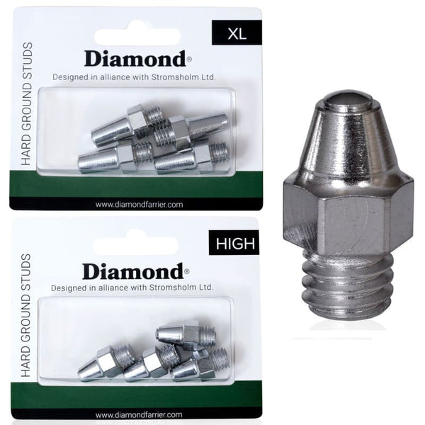 Stromsholm Diamond Hard Ground High/XL Stud Pointed Jumping Shoe Studs (4 Pack)