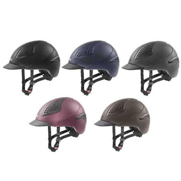 Uvex EXXENTIAL II  Riding Helmet Adjustable Hat Black/Blue/Mocca/Grey/Ruby XXS-S