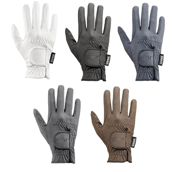 Uvex Sportstyle PU Leather Grip Horse Riding Gloves White/Black/Brown/Blue/Grey