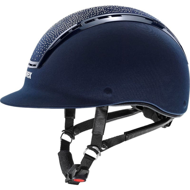 Uvex SUXXEED Flash Swarovski Crystal Riding Helmet Adjustable