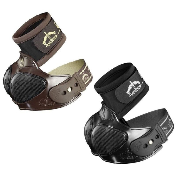 Veredus Carbon Shield Pro Over Reach OverReach Showjumping Boots Black/Brown SML