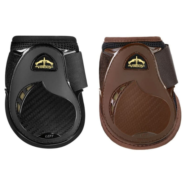 Veredus made with Kevlar® Gel Vento Young Jump Fetlock Boots Black/Brown S-L