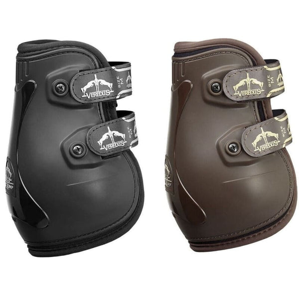 Veredus Pro Jump Touch Flicker Magic Pinch Jump Fetlock Boots Black/Brown M/L