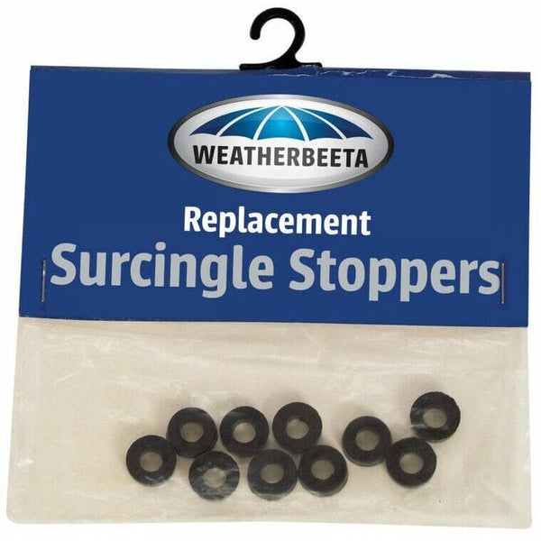 WeatherBeeta Replacement Spare Rug T Bar Rubber Surcingle Stoppers 10 Pack Black