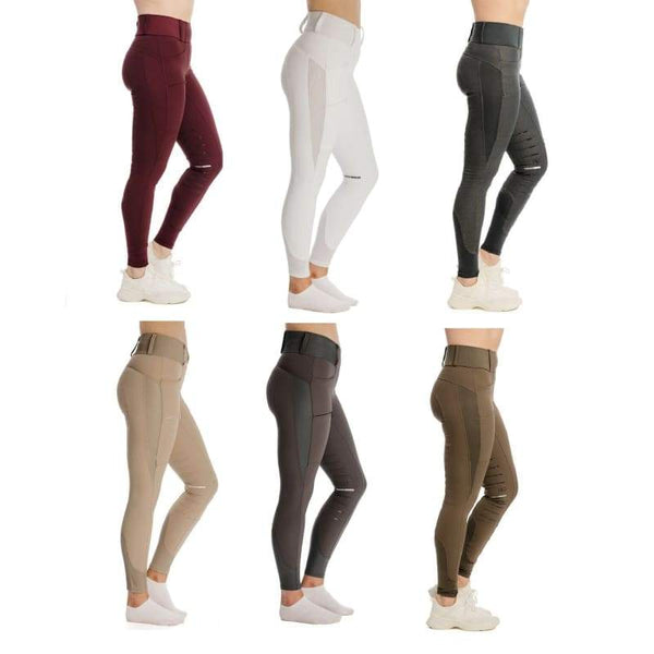 Horseware Ladies Hybrid Meryl Silicon Knee Pull-Up Breeches Riding Joddings