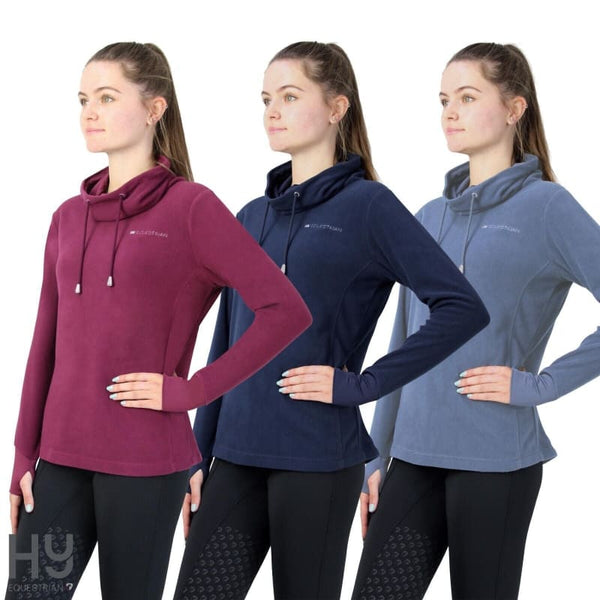 Hy Equestrian Synergy Cowl Neck Top/Jumper/Sweater Fig/Navy/Riviera XS-XL