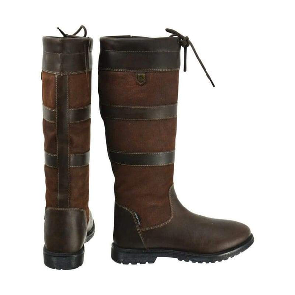 HyLAND Bakewell Long Waterproof Buffalo Leather & Suede Country Boot