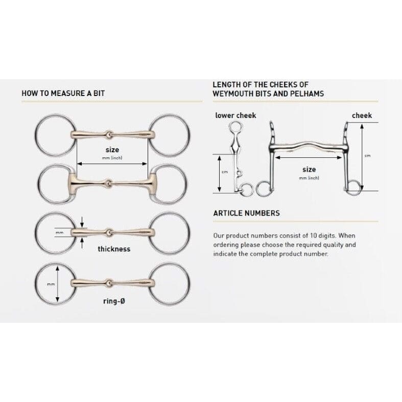 Sprenger Max Control D Ring Double Jointed Lozenge Eggbutt Snaffle Bit ...