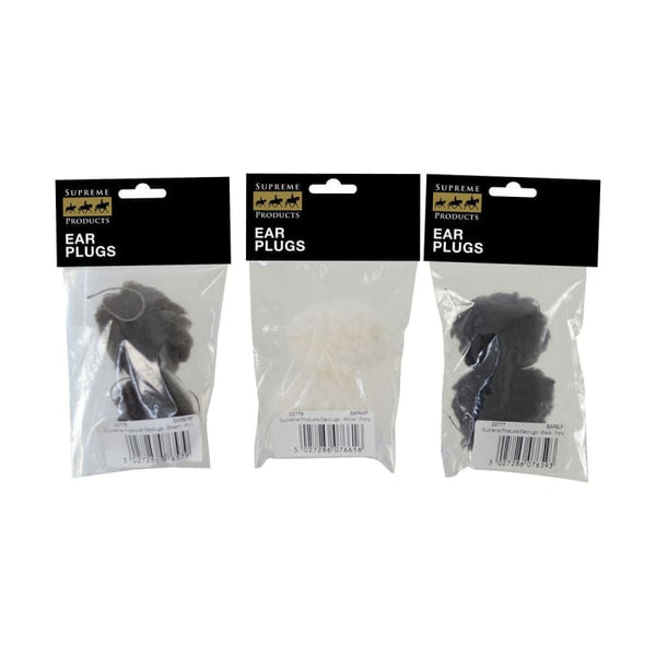 Supreme Products Earplugs Fleece Noise Buffering Ear Buds For Horses and Ponies